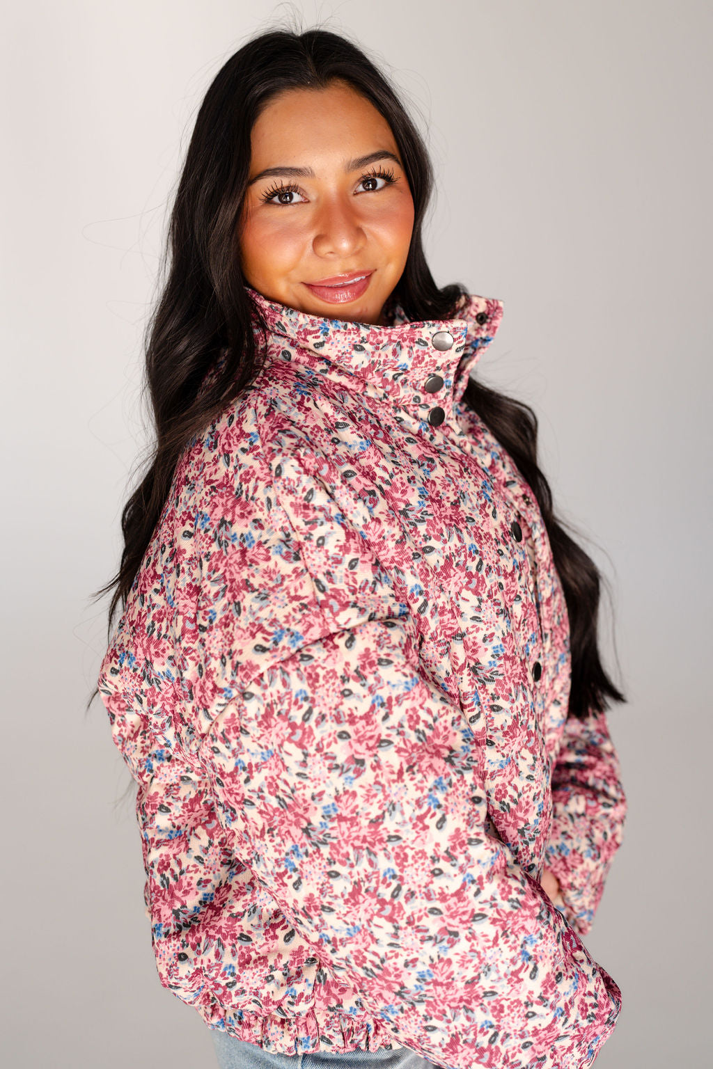 Ellie Floral Puffer Jacket