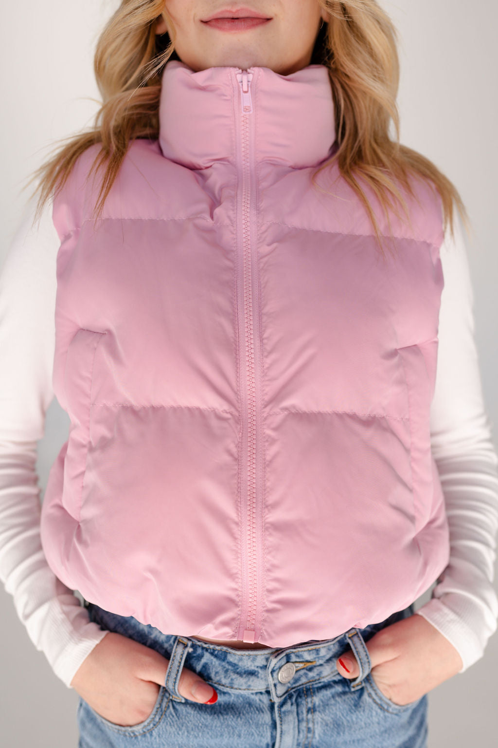 Evie Bow Puffer Vest