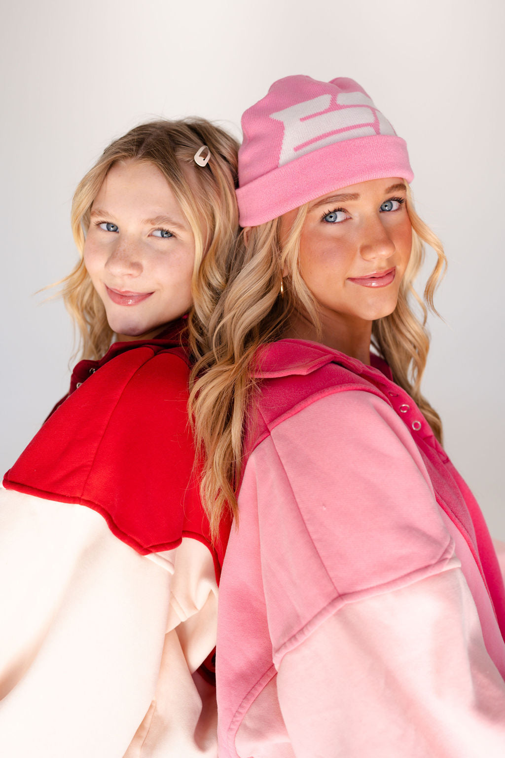 Emmy Oversized Colorblock Sweatshirt in Pink Multi