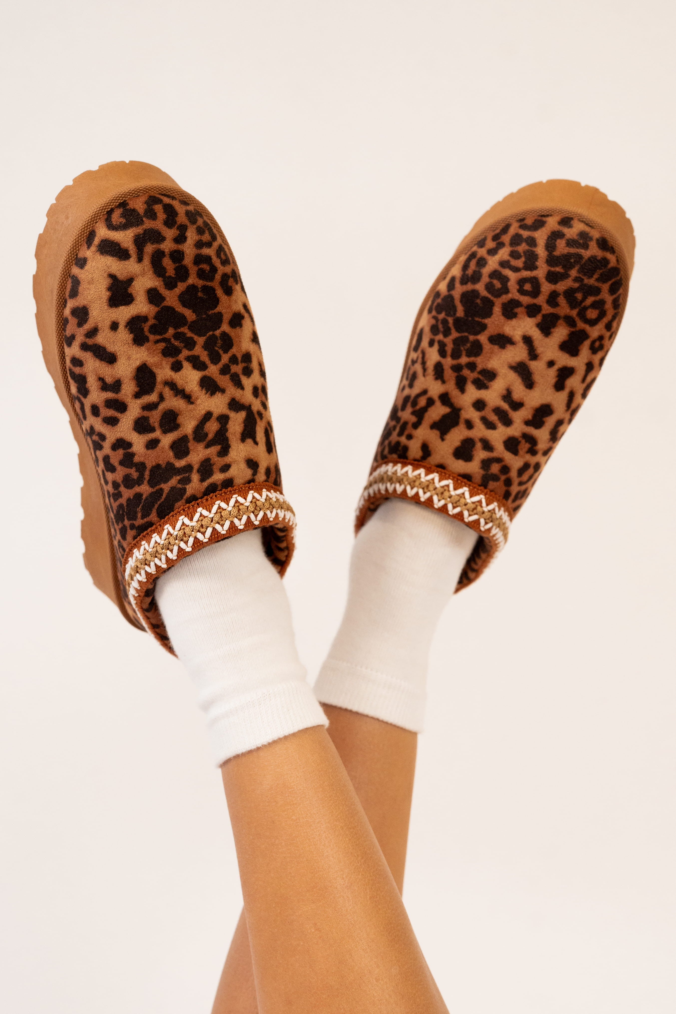 Andie Leopard Platform Slippers