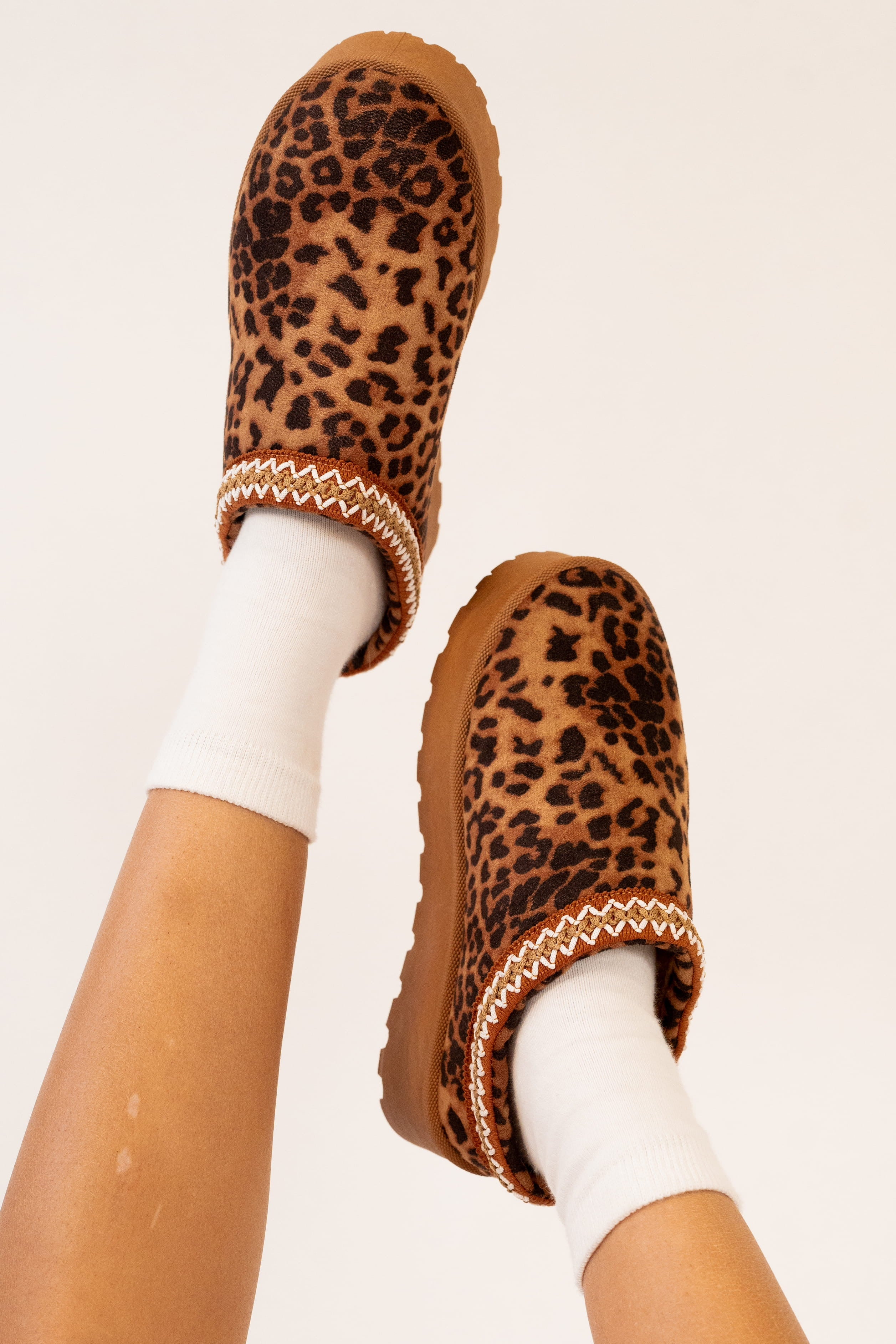 Andie Leopard Platform Slippers