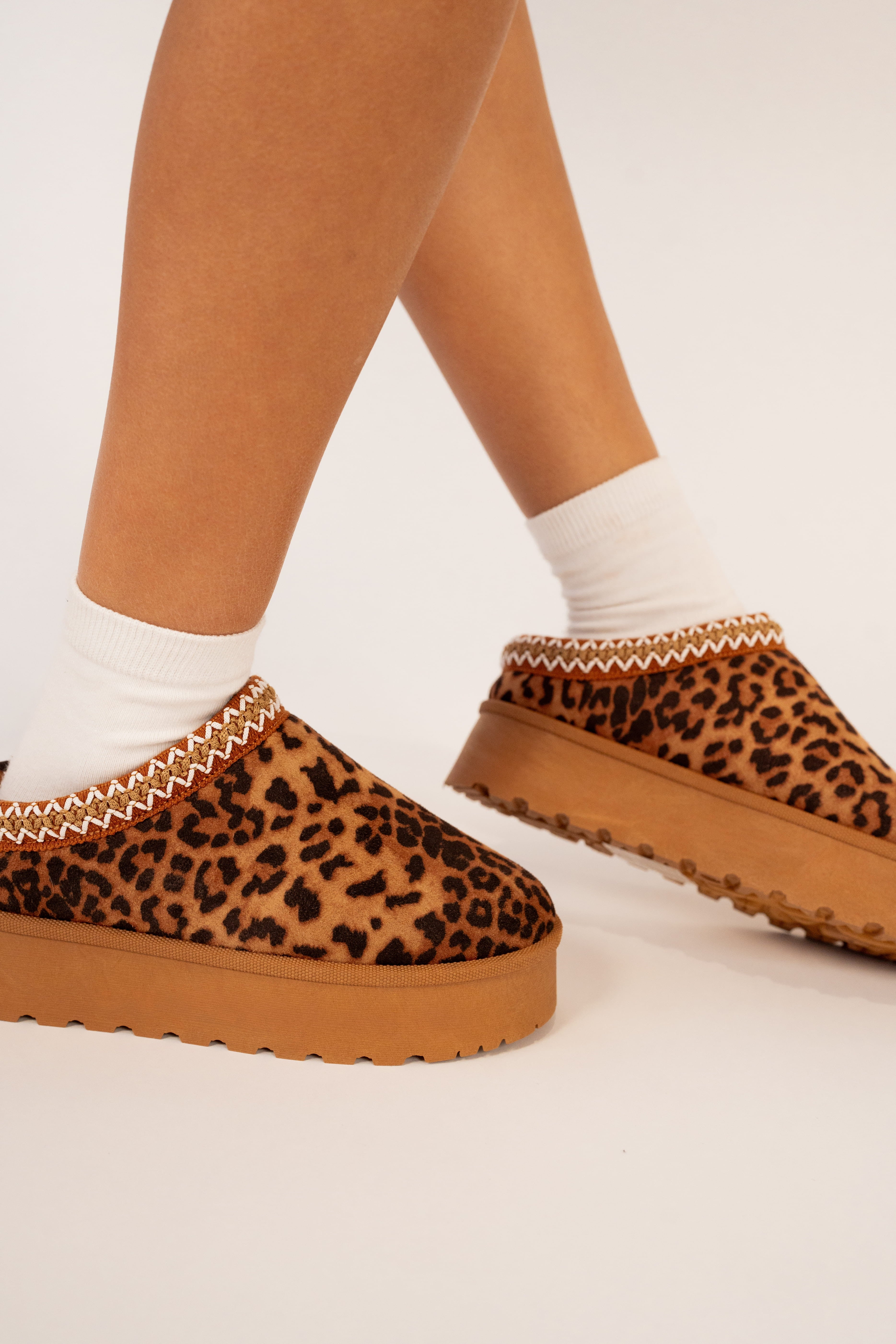 Andie Leopard Platform Slippers