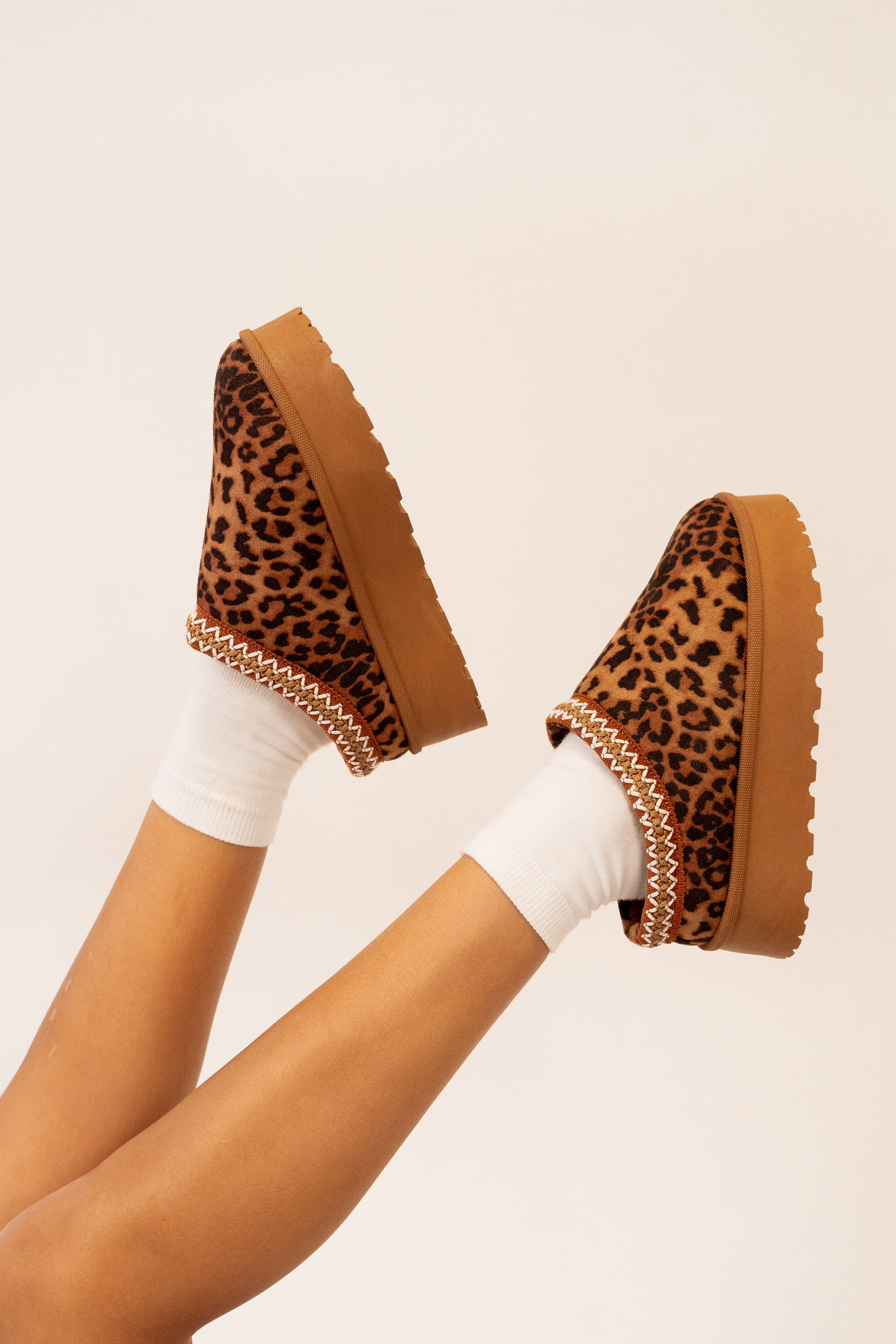 Andie Leopard Platform Slippers