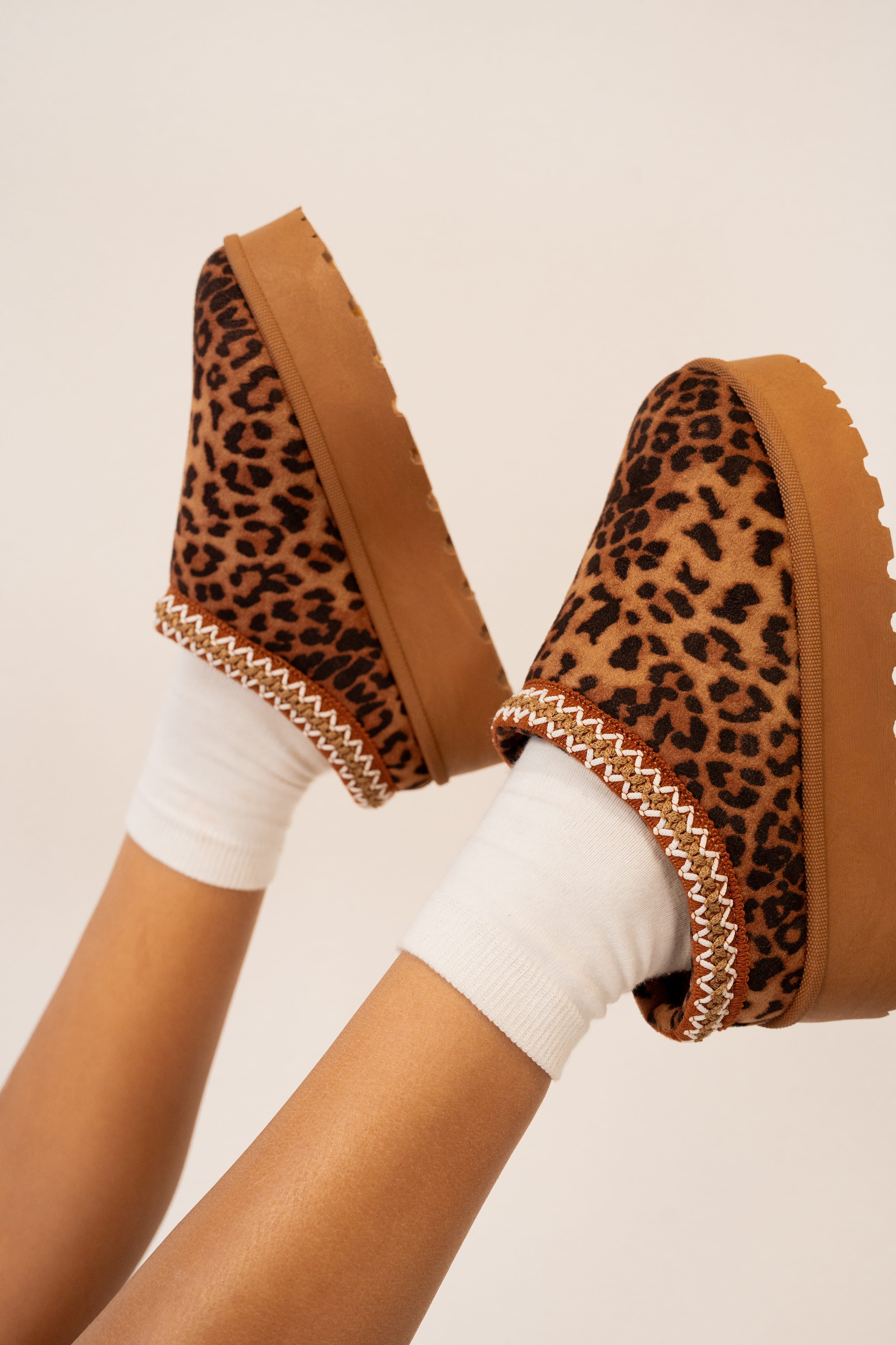 Andie Leopard Platform Slippers