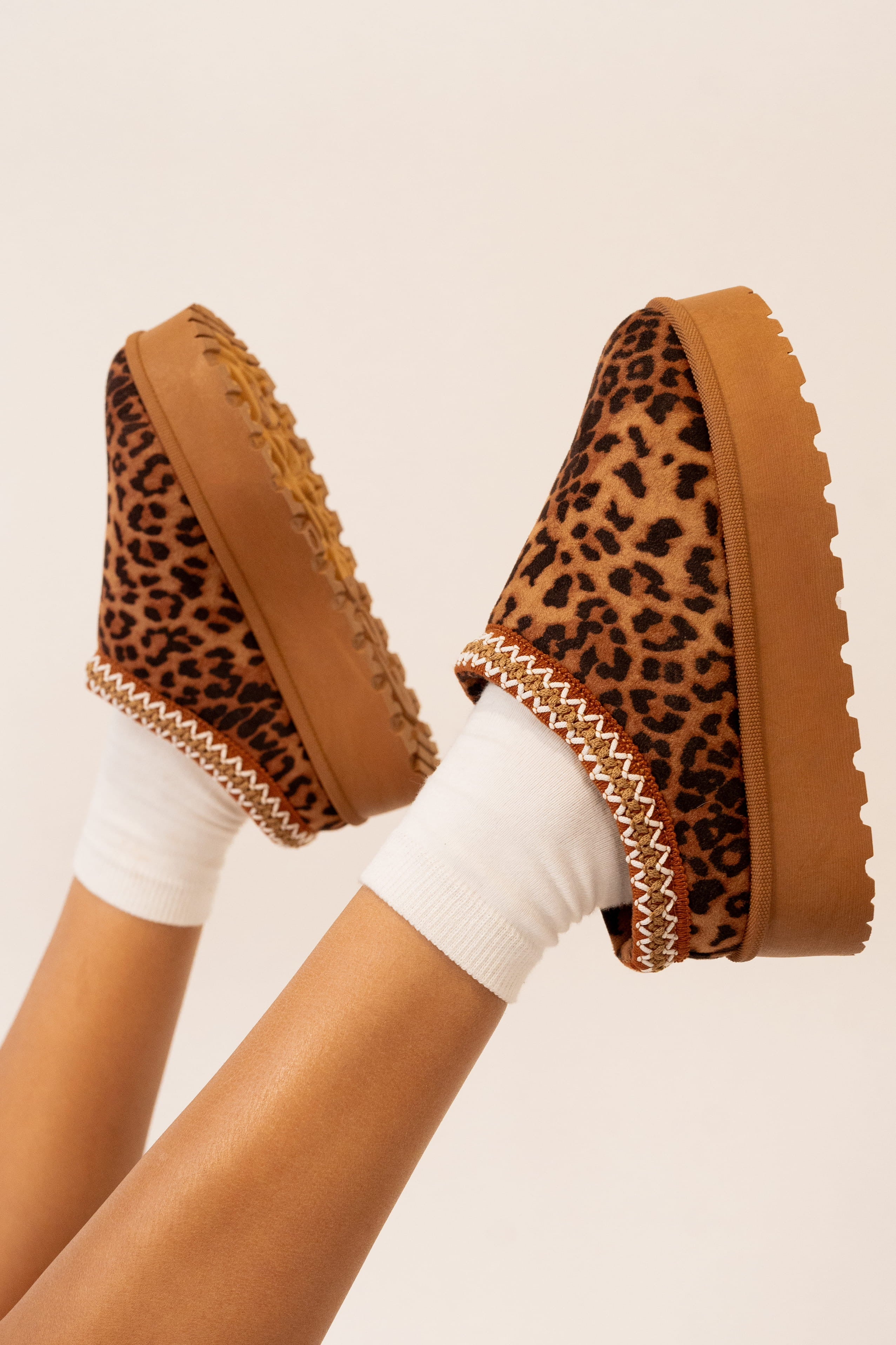 Andie Leopard Platform Slippers