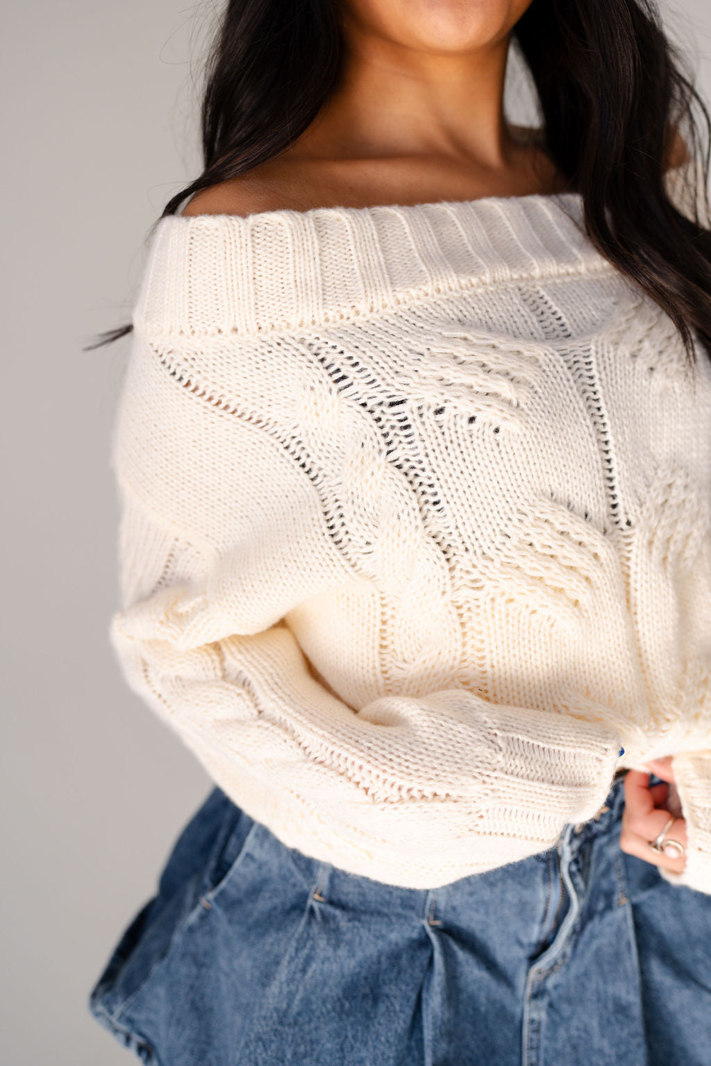 Elle Off Shoulder Sweater