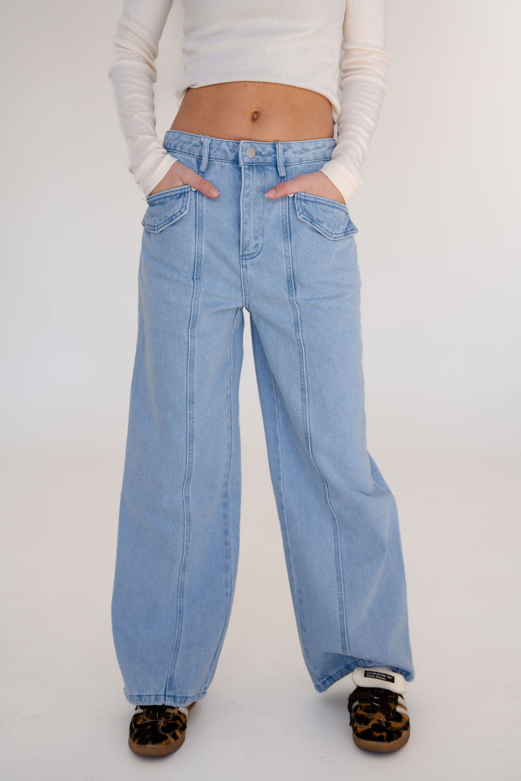 Paige Pocket Front Jeans