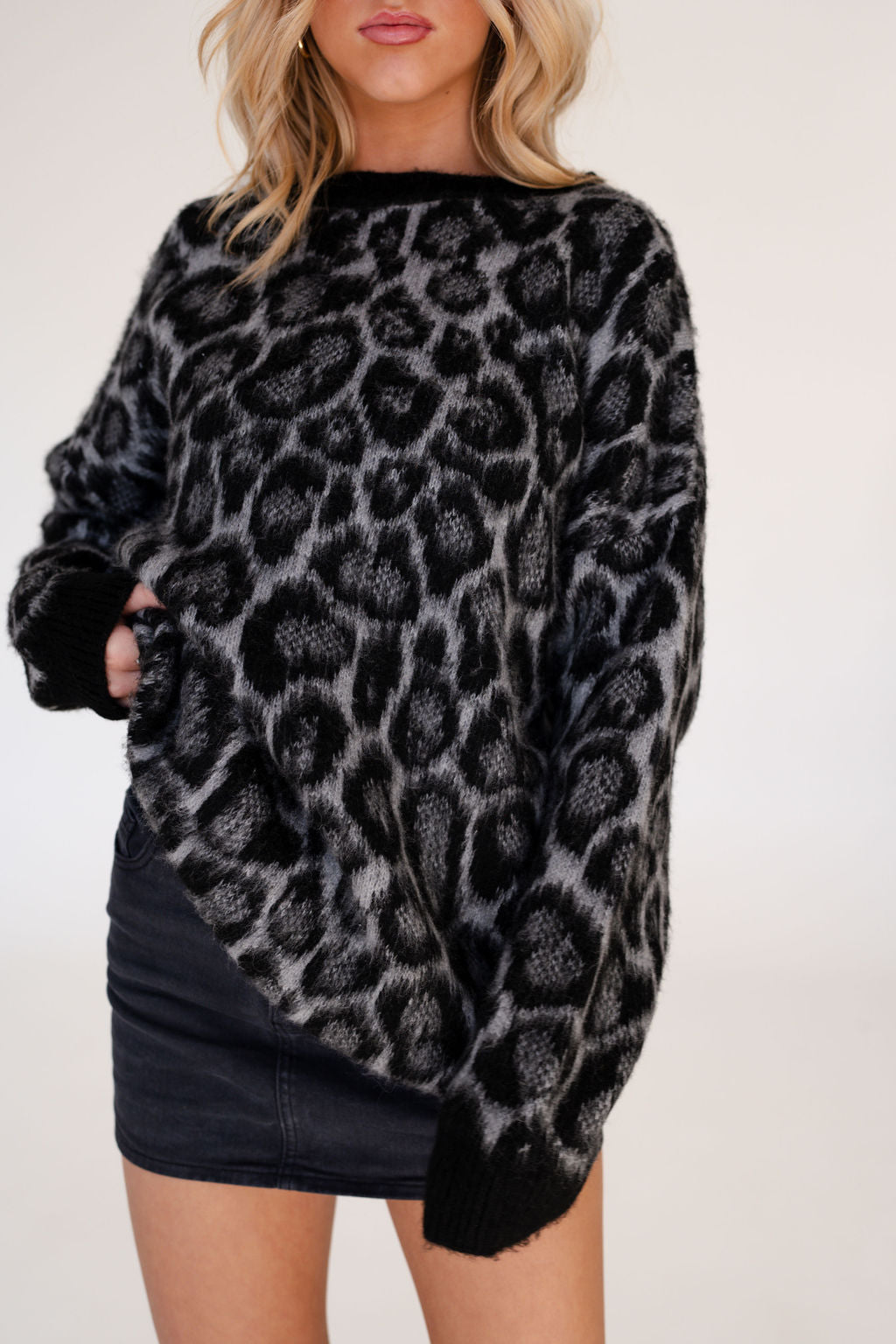 Brooke Leopard Print Sweater