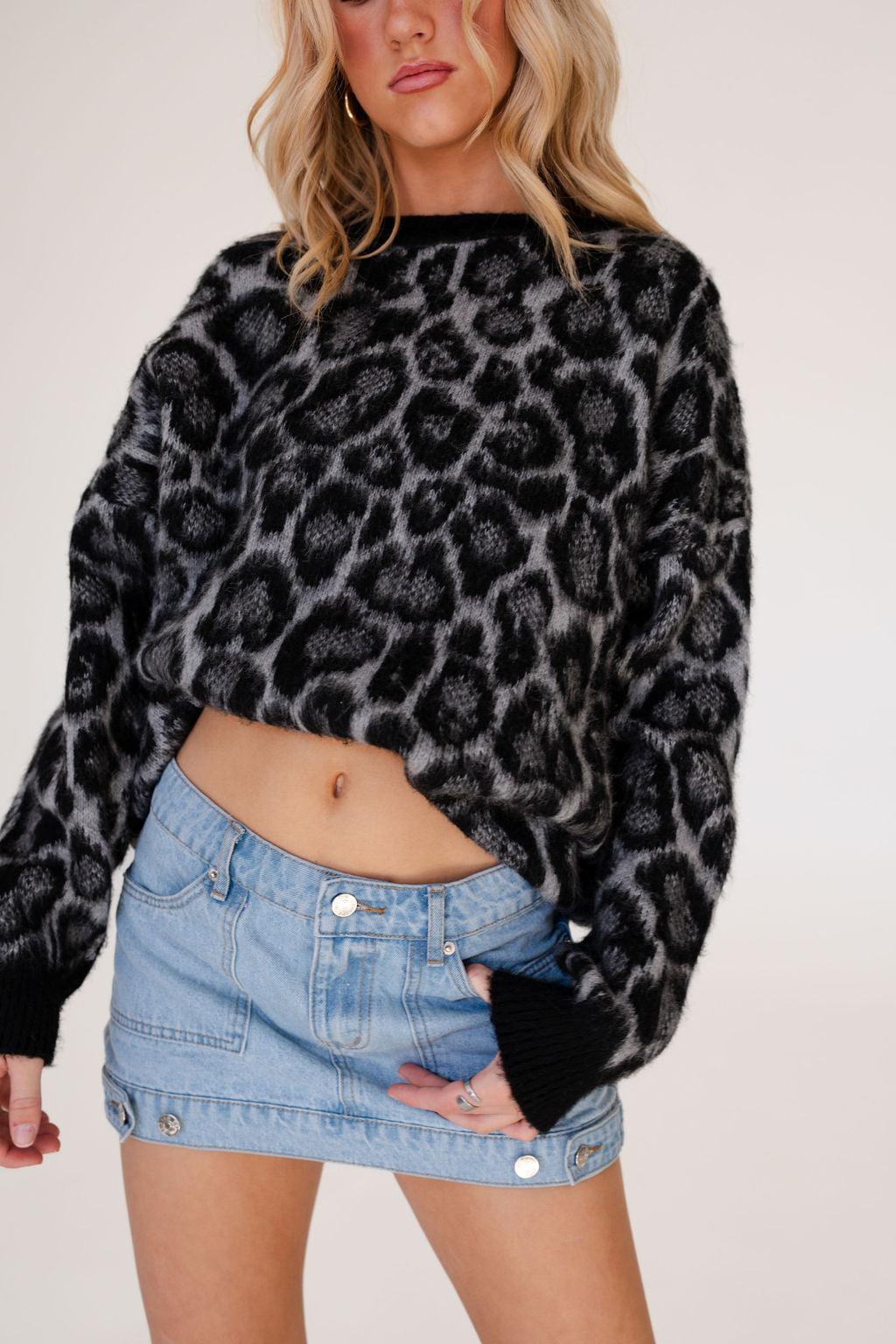 Brooke Leopard Print Sweater