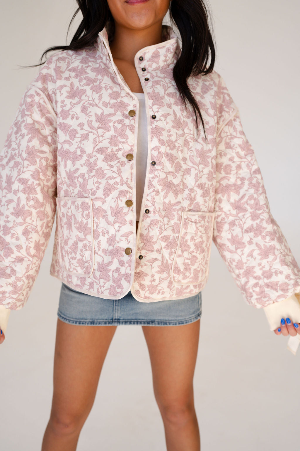 Eloise Quilted Floral Jacket