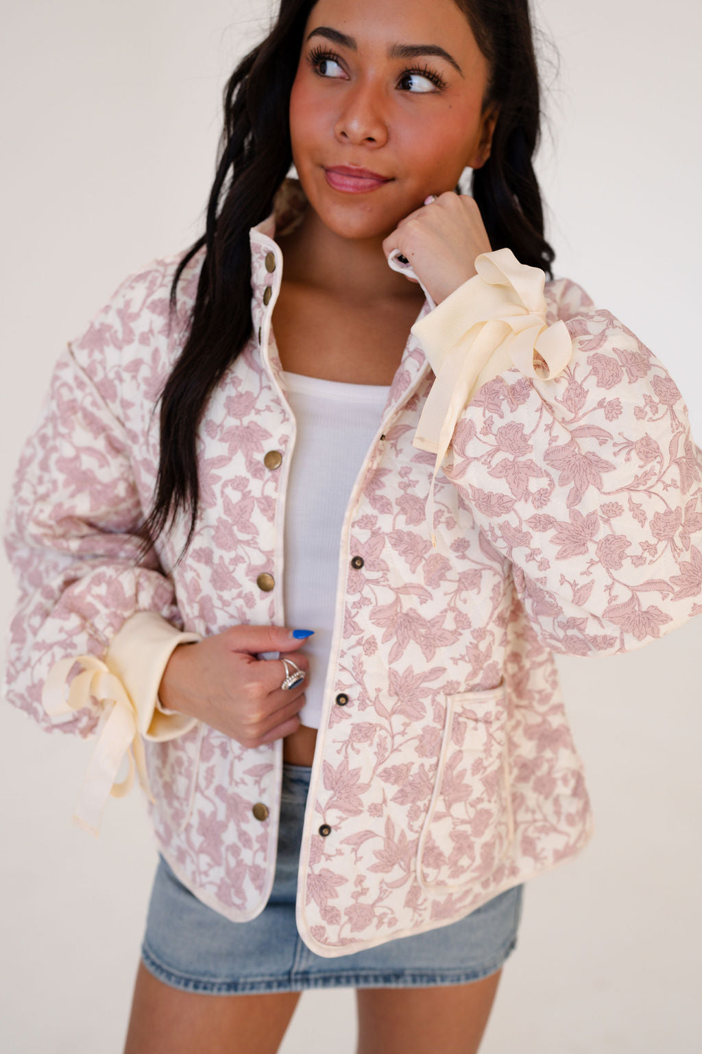 Eloise Quilted Floral Jacket