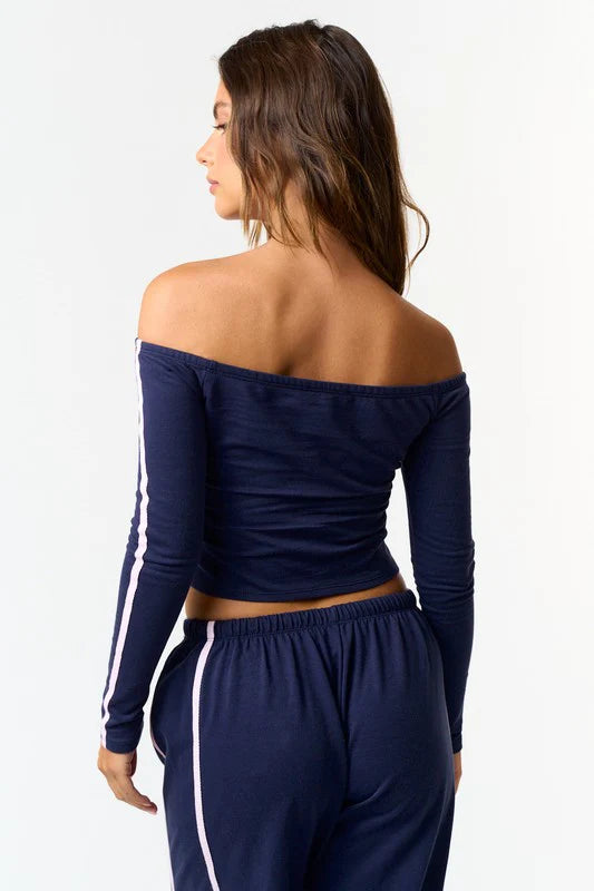 Keira Off Shoulder Long Sleeve Tee