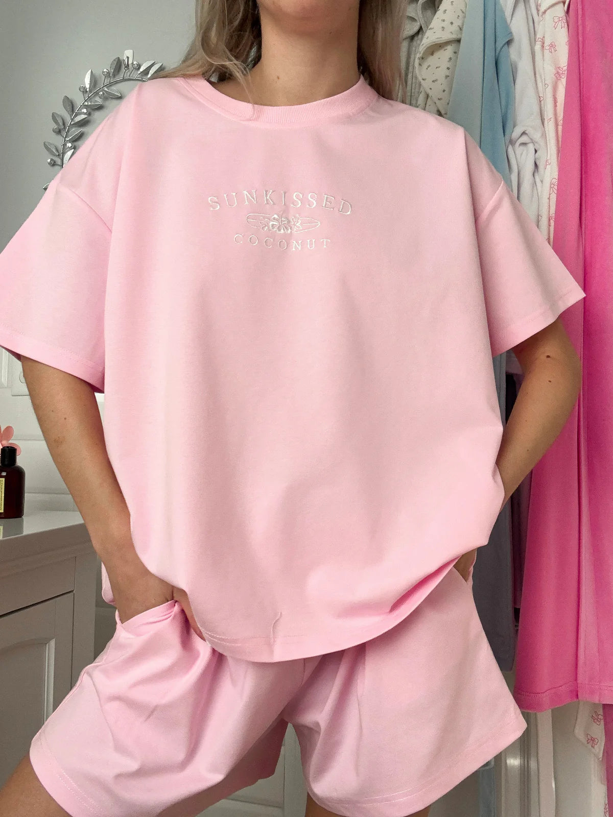 Basic Watercolor Embroidered Tee