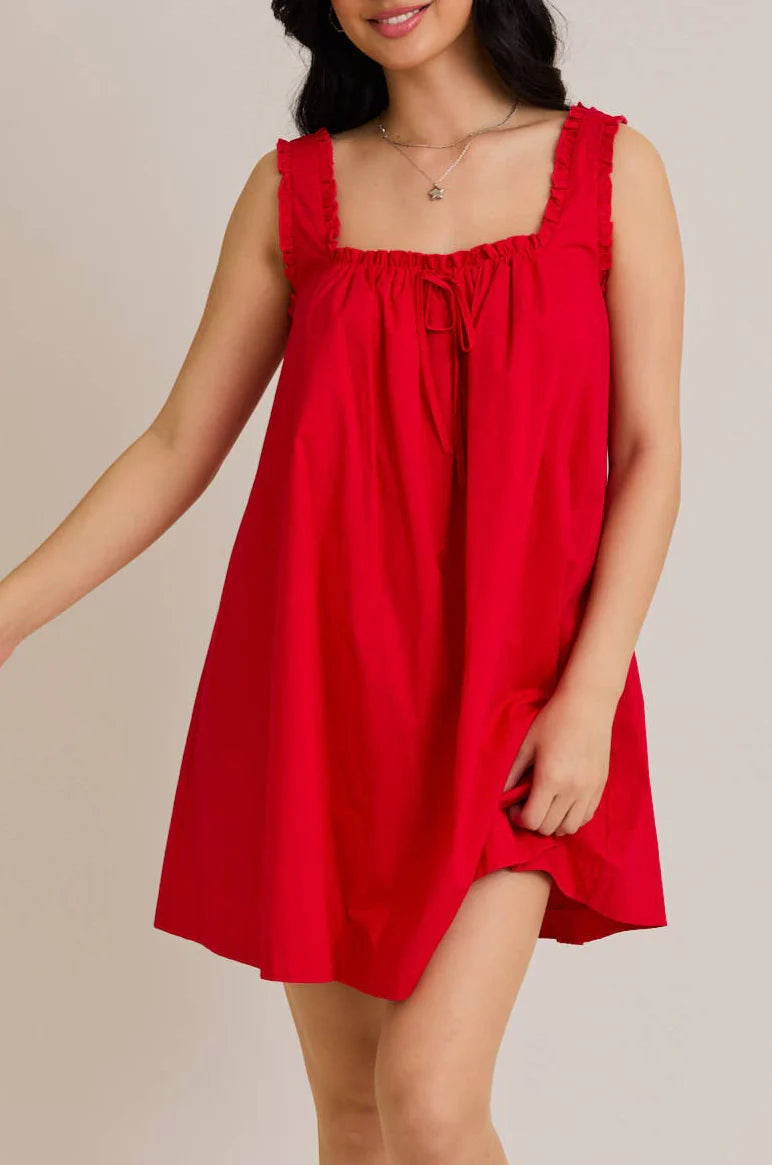 Meghan Ruffle Tie Dress