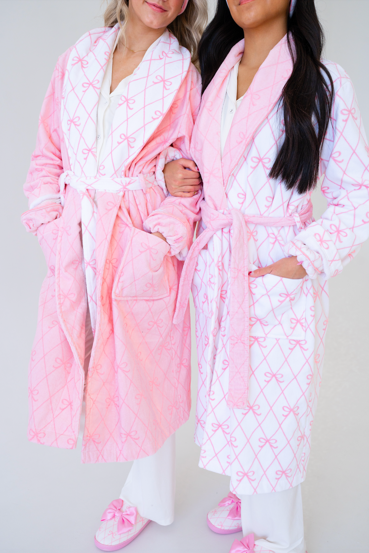 JustKass Bow Robe in Pink