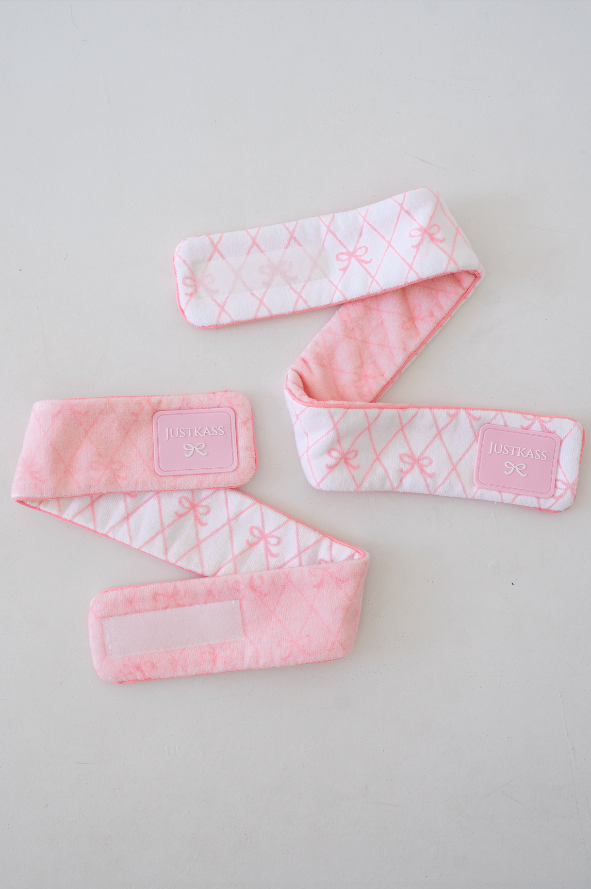 JustKass Bow Skincare Headband in Pink