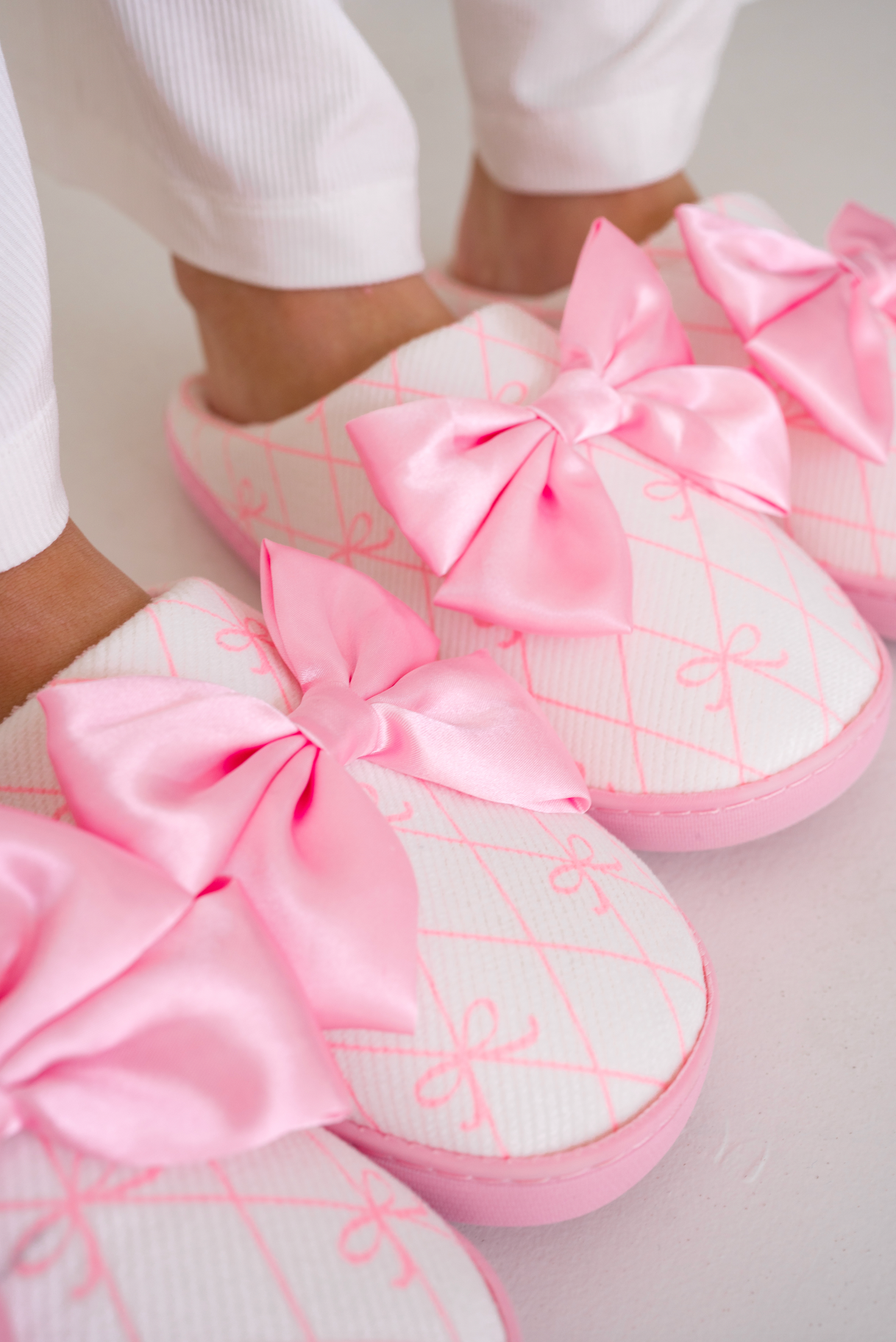 JustKass Bow Slippers