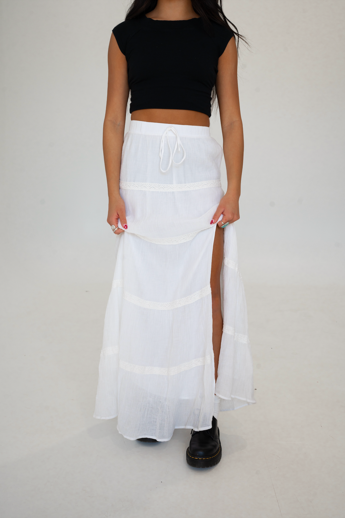 McKenzie Tiered Maxi Skirt