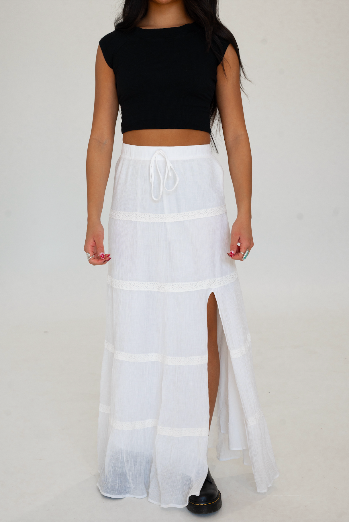 McKenzie Tiered Maxi Skirt