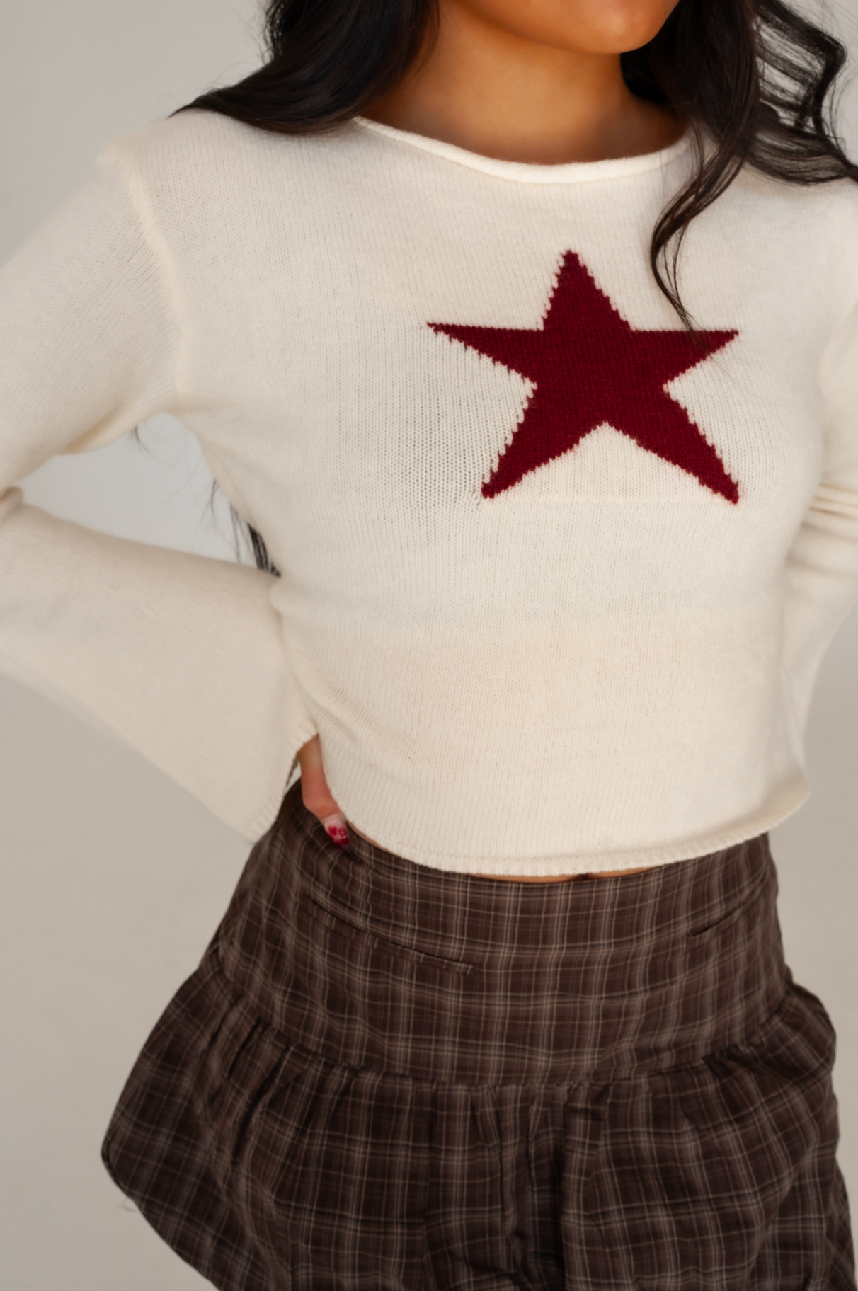 Stella Star Knit Long Sleeve Top