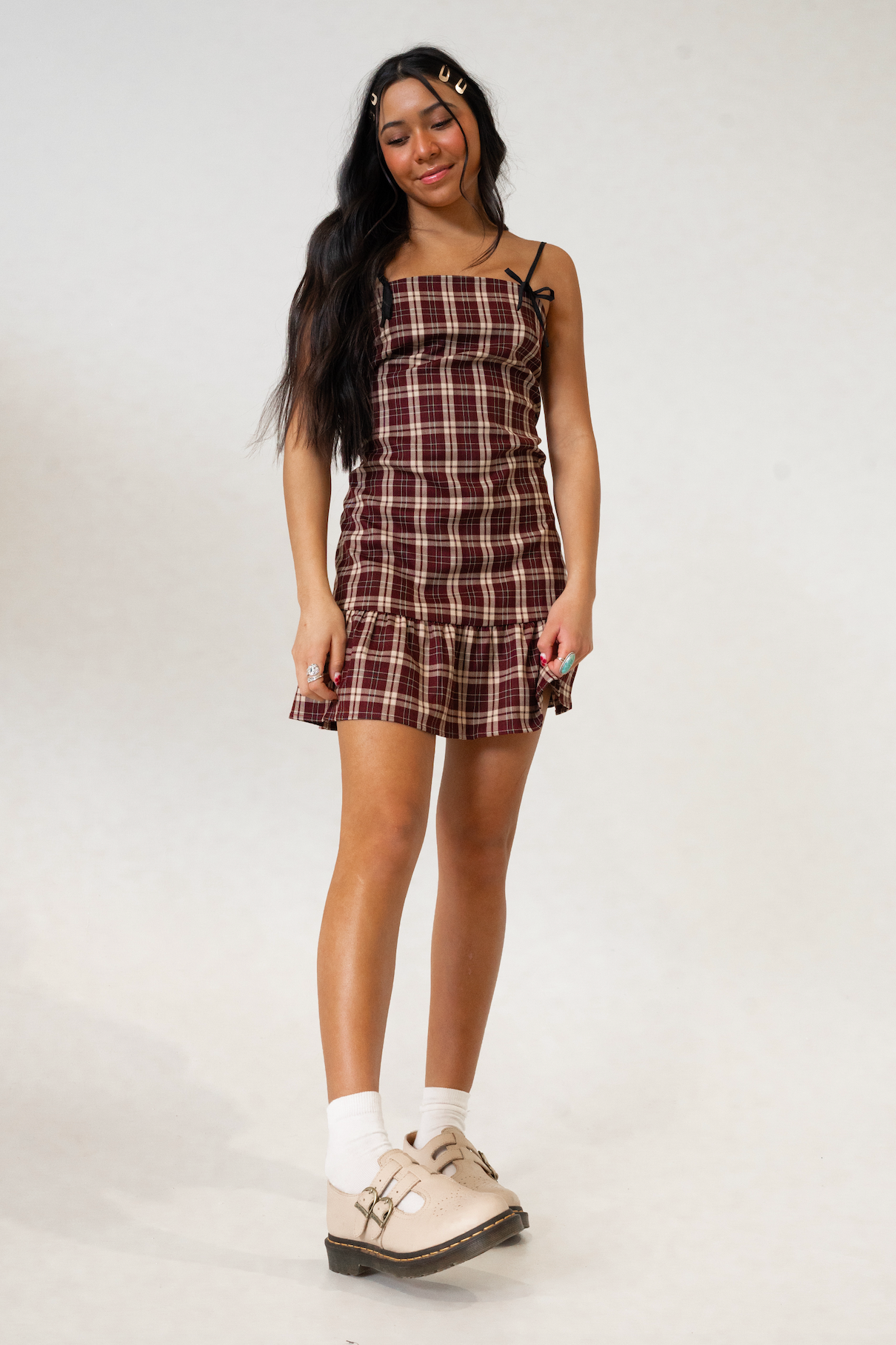 Molly Plaid Mini Dress