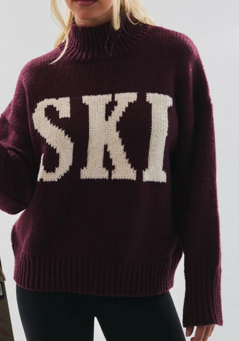 Ski Mockneck Knit Sweater – Sixteen