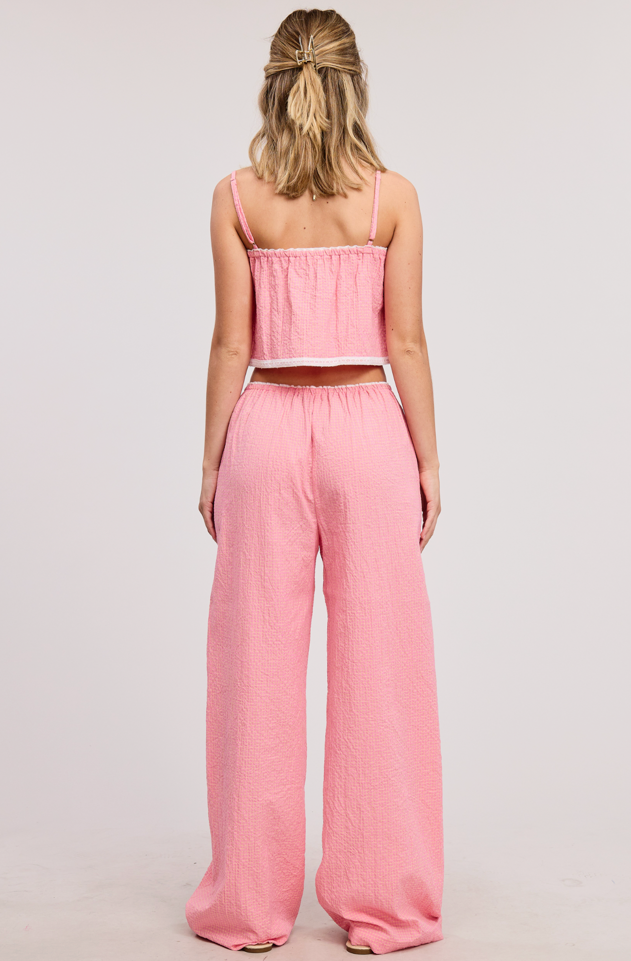 Penelope Gingham Lace Pants
