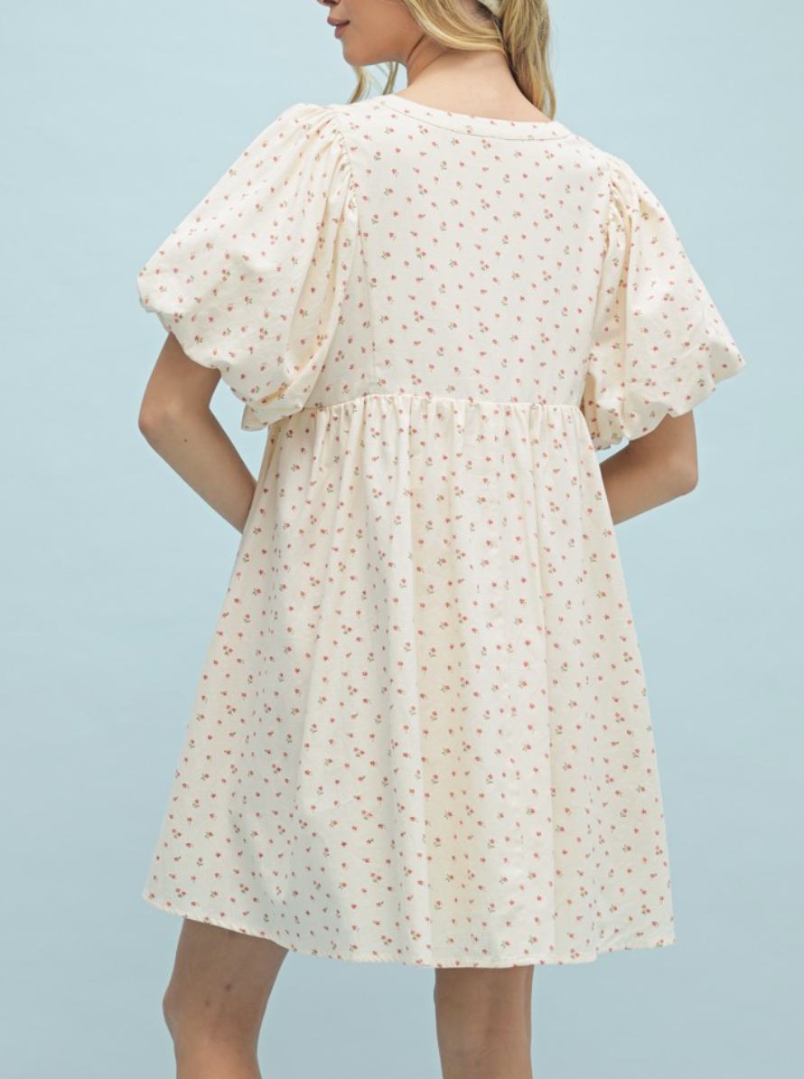 Reign Floral Puff Sleeve Dress