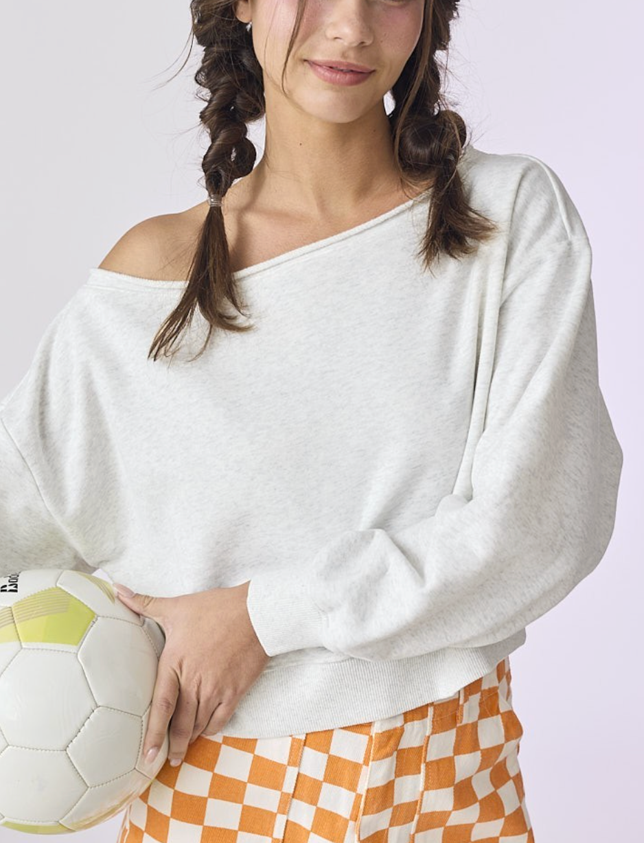 Talia Off Shoulder Sweatshirt