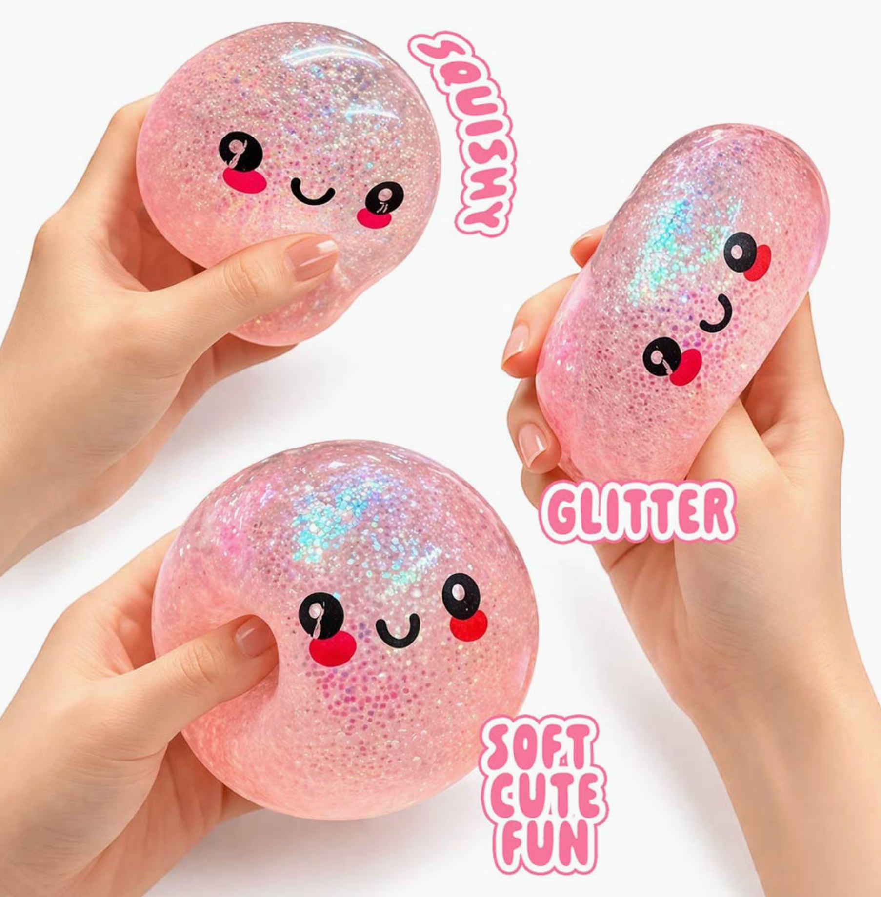 Mystery Glitter Dumpling Squishy Toy