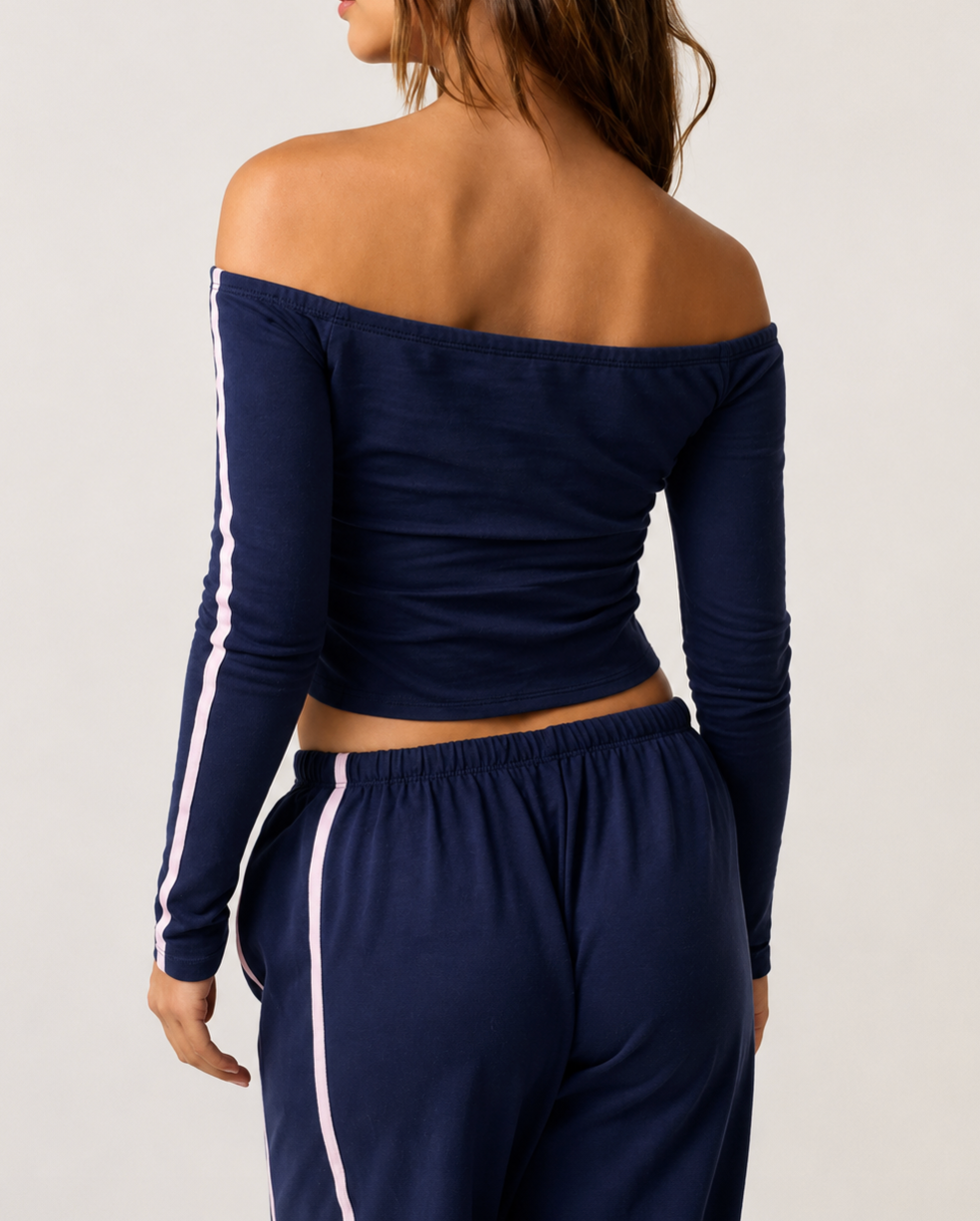 Maren Off Shoulder Long Sleeve Tee