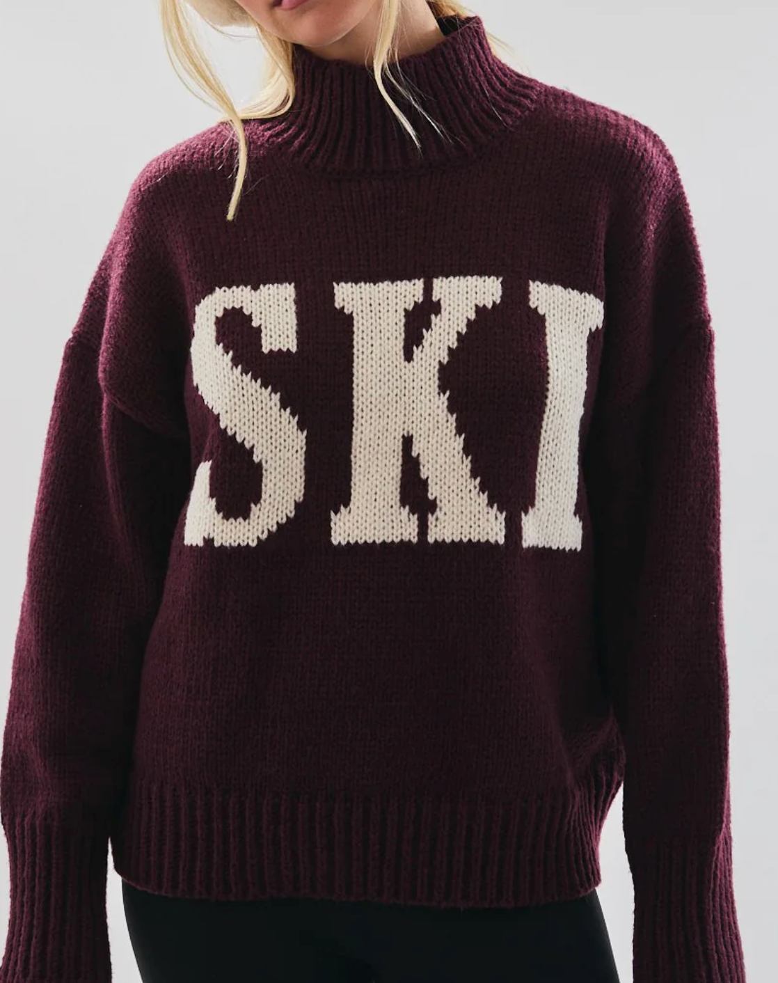 Ski Mockneck Knit Sweater
