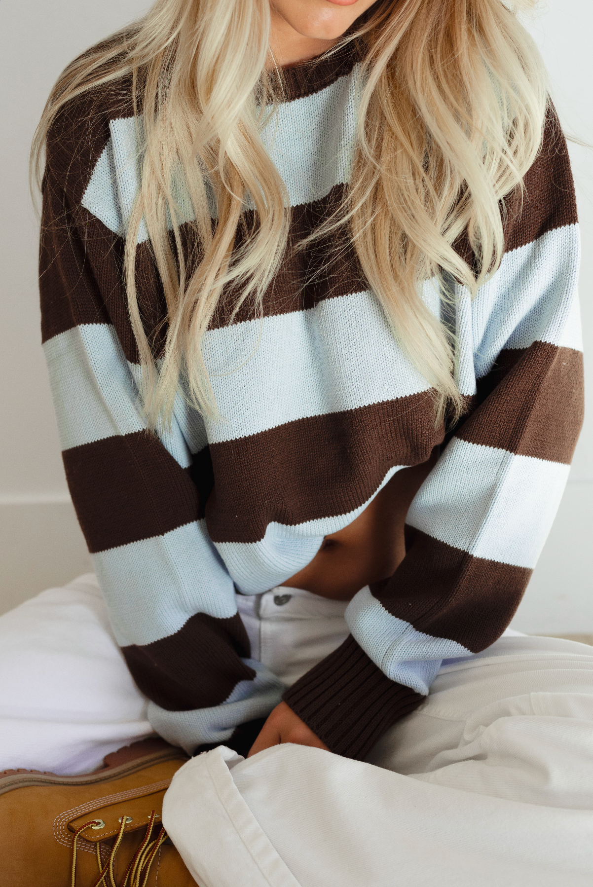 The Sunday Stripe in Blue & Brown