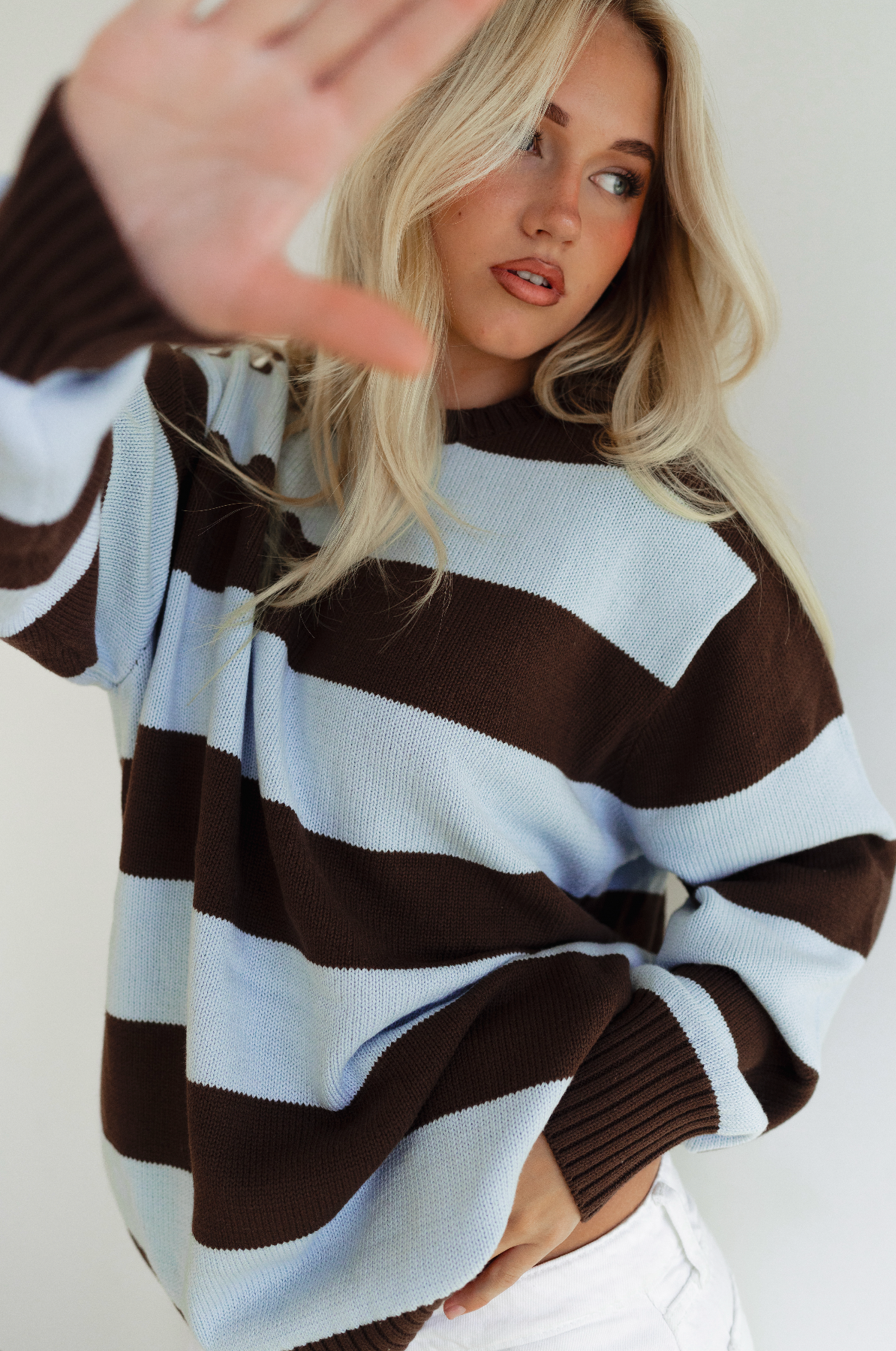 The Sunday Stripe in Blue & Brown