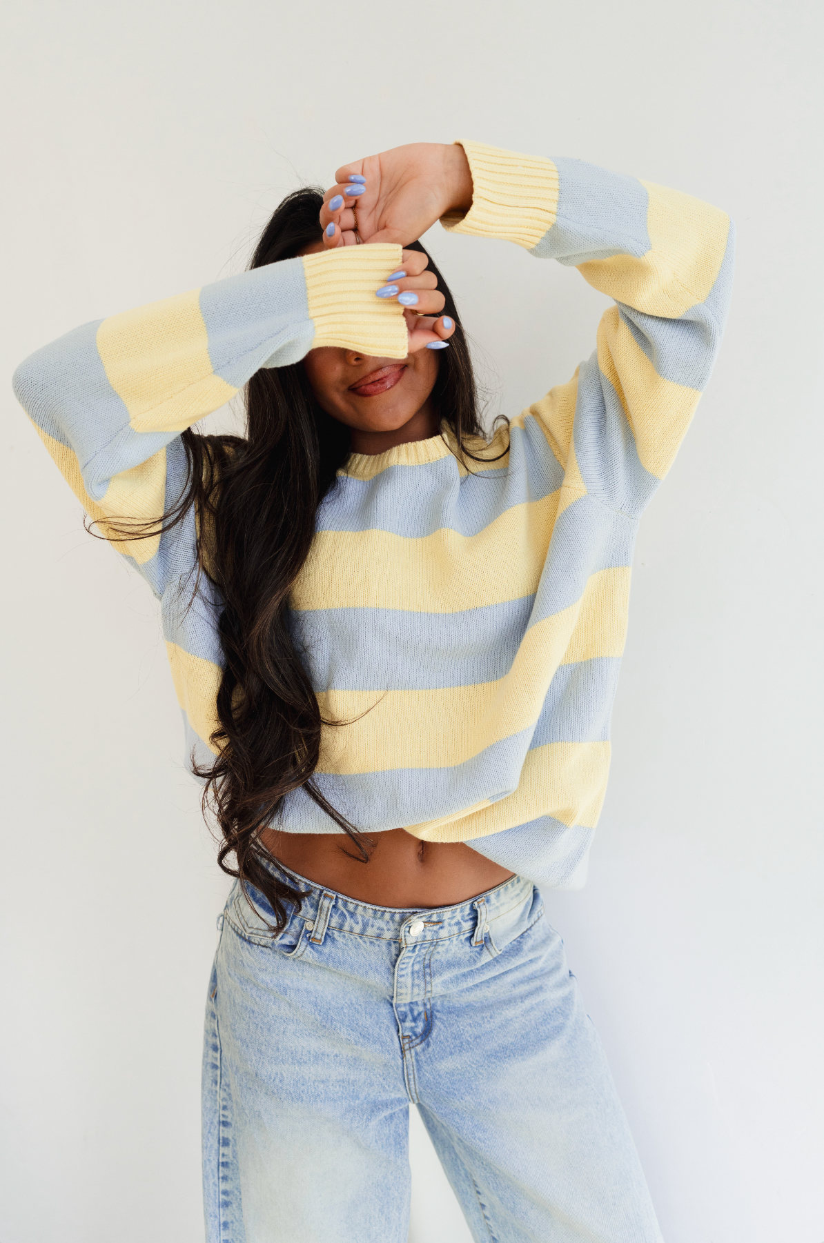 The Sunday Stripe in Yellow & Blue