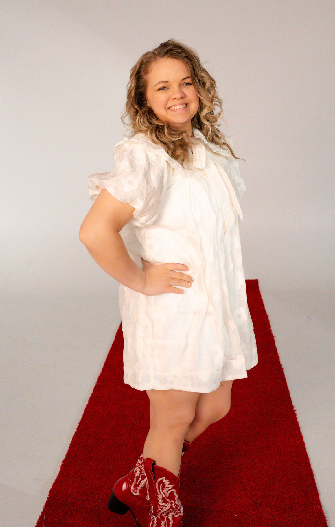 Madeleine Textured Floral Mini Dress