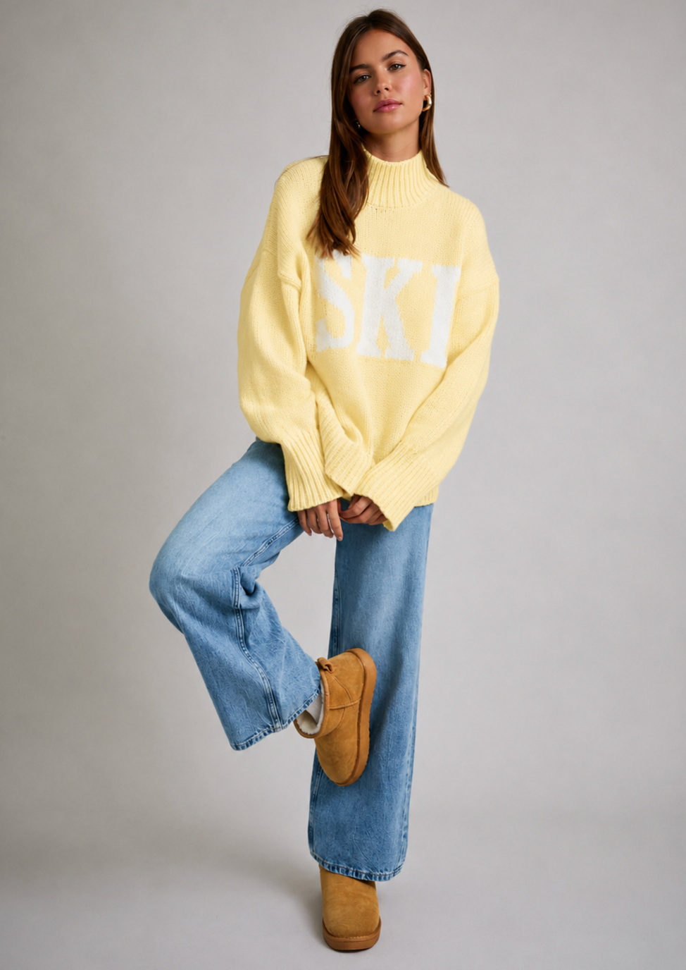 Ski Mockneck Knit Sweater