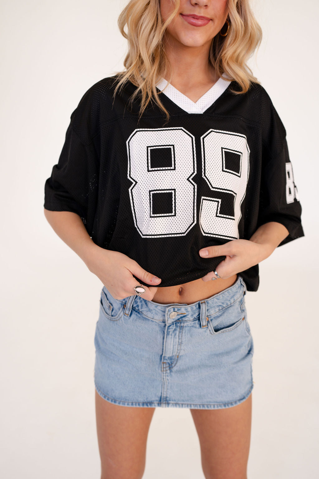 Taylor 89 Jersey Top in Black