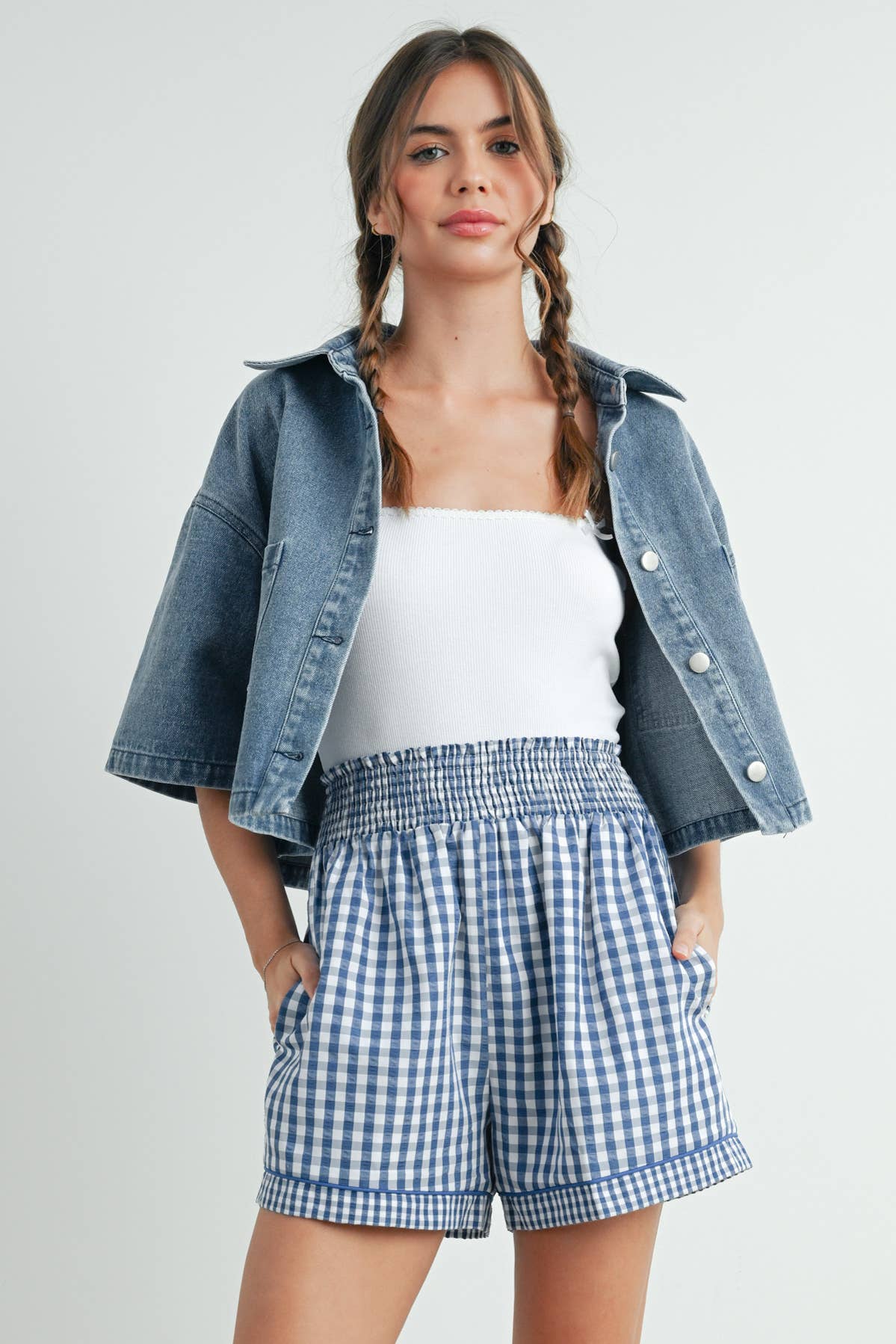 Joelle Denim Cropped Jacket