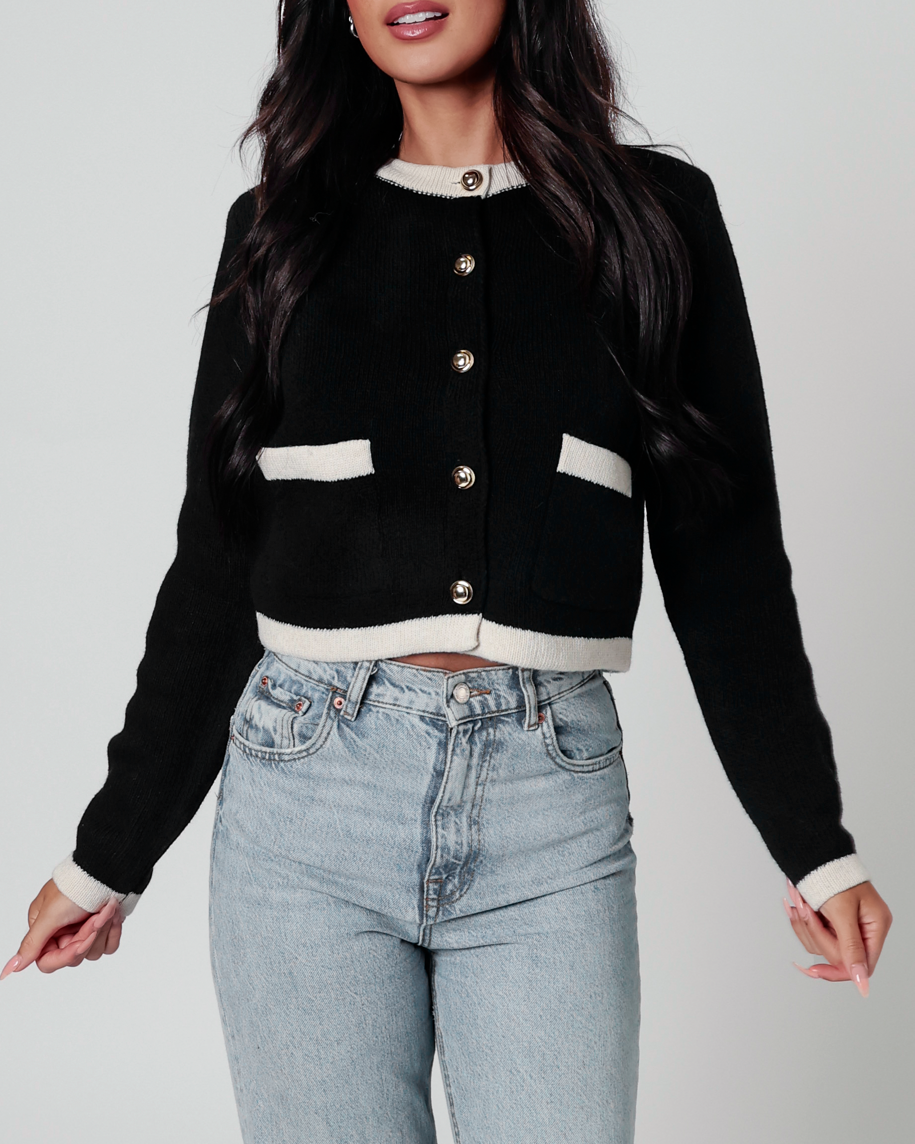 Elizabeth Chic Button Cardigan