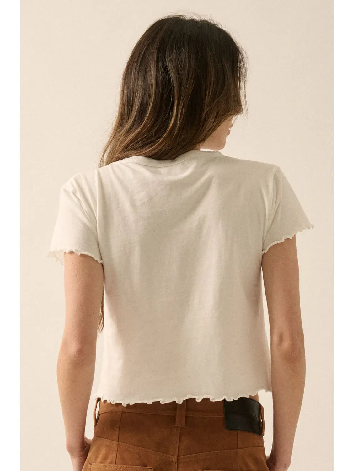 Berkley Butterfly Ruffle Hem Tee