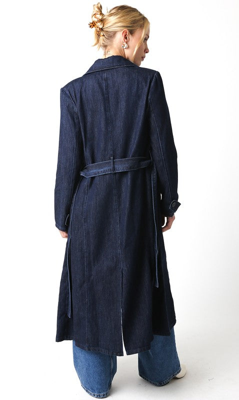 Belinda Denim Trench Coat