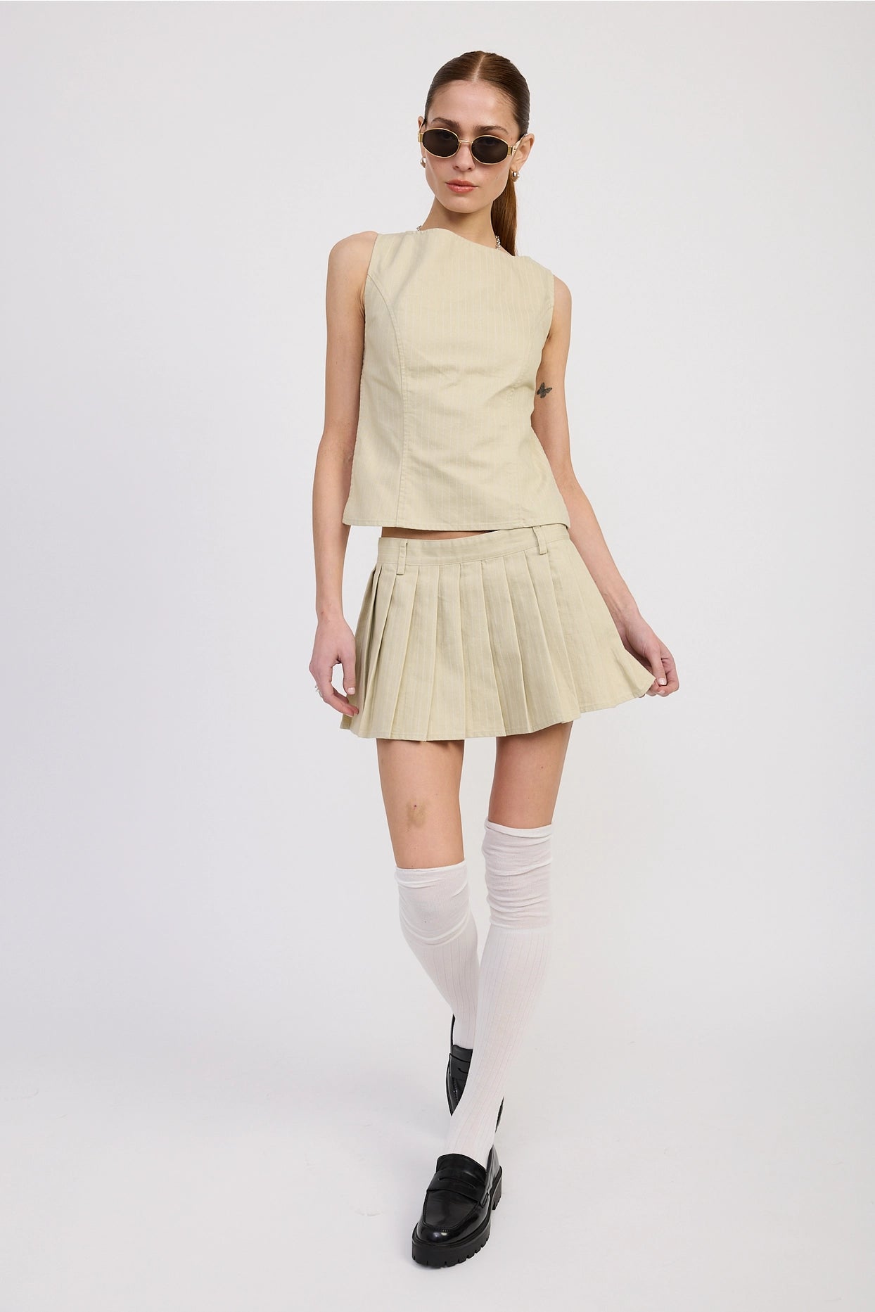 Bridget Backless Pinstripe Tank