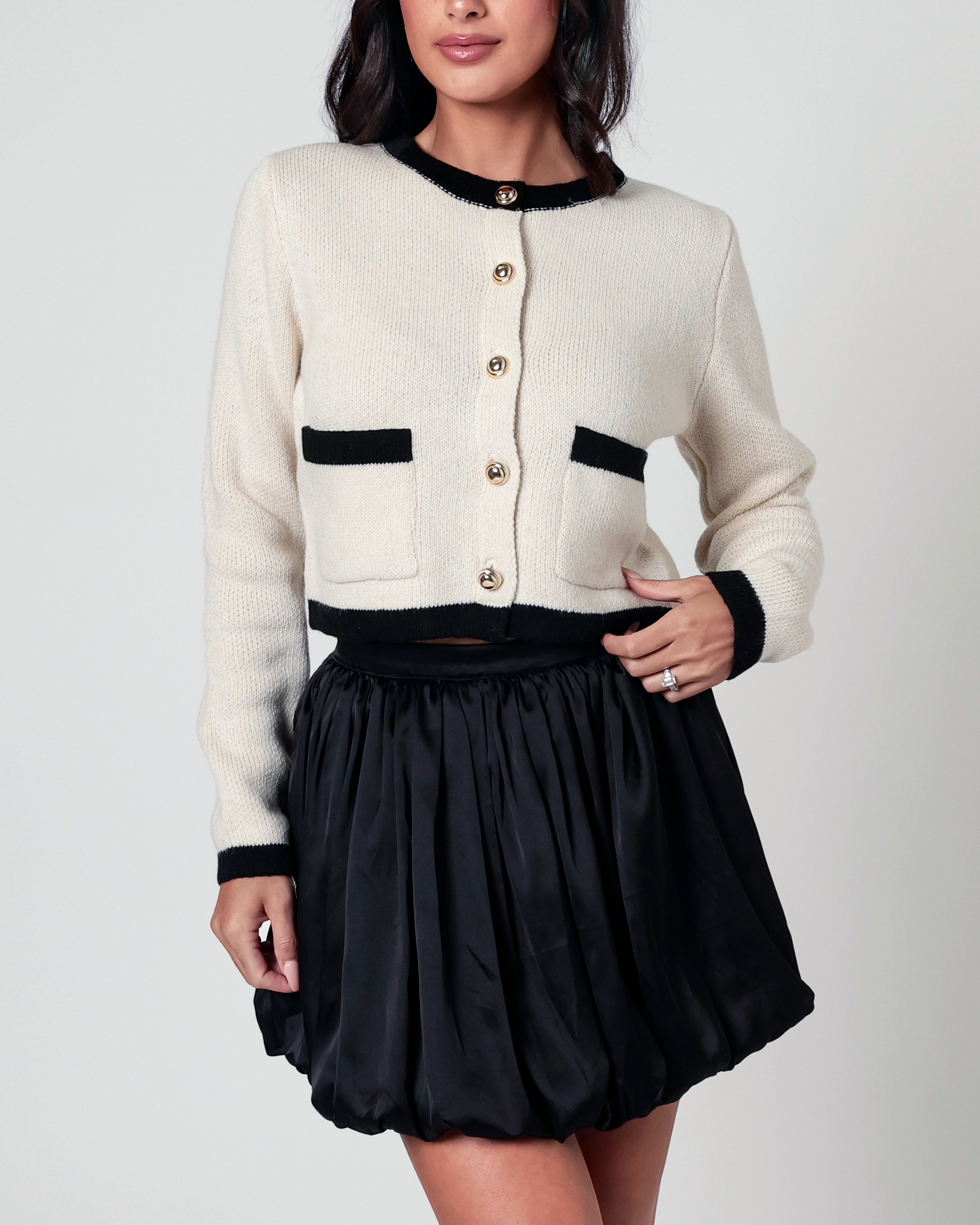 Elizabeth Chic Button Cardigan